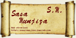 Saša Munjiza vizit kartica